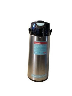 Aladdin Stainless Steel Airpot Coffee Dispenser - Silver/Black